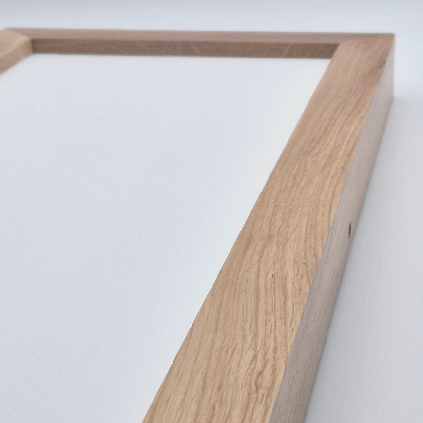 Brilagi - LED Dimbare badkamer plafondverlichting WOODY FRAME LED/50W/230V eiken 120x30 cm 3000-6000K IP44 + afstandsbediening