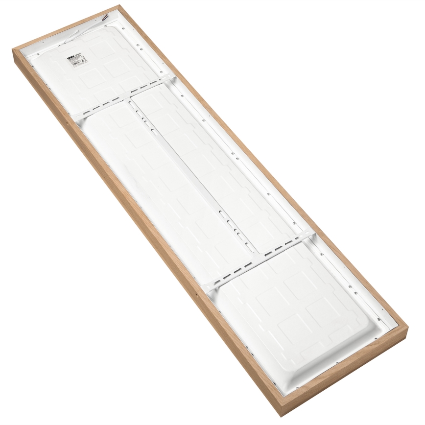 Brilagi - LED Dimbare badkamer plafondverlichting WOODY FRAME LED/50W/230V eiken 120x30 cm 3000-6000K IP44 + afstandsbediening