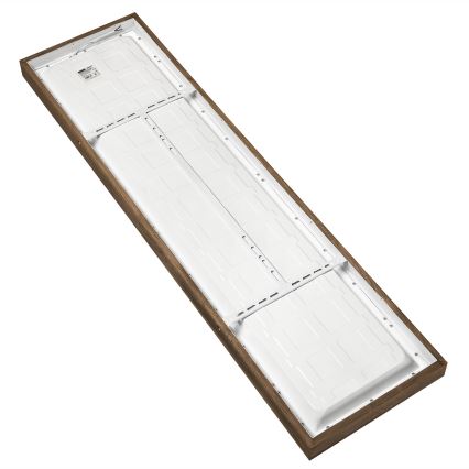 Brilagi - LED Dimbare badkamer plafondverlichting WOODY FRAME LED/50W/230V eiken 120x30 cm 3000-6000K IP44 + afstandsbediening