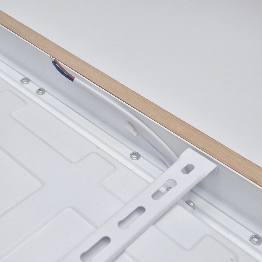 Brilagi - LED Dimbare badkamer plafondverlichting WOODY FRAME LED/50W/230V eiken 60x60 cm 3000-6000K IP44 + afstandsbediening