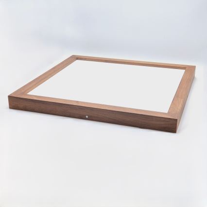Brilagi - LED Dimbare badkamer plafondverlichting WOODY FRAME LED/50W/230V eiken kers 60x60 cm 3000-6000K IP44 + afstandsbediening