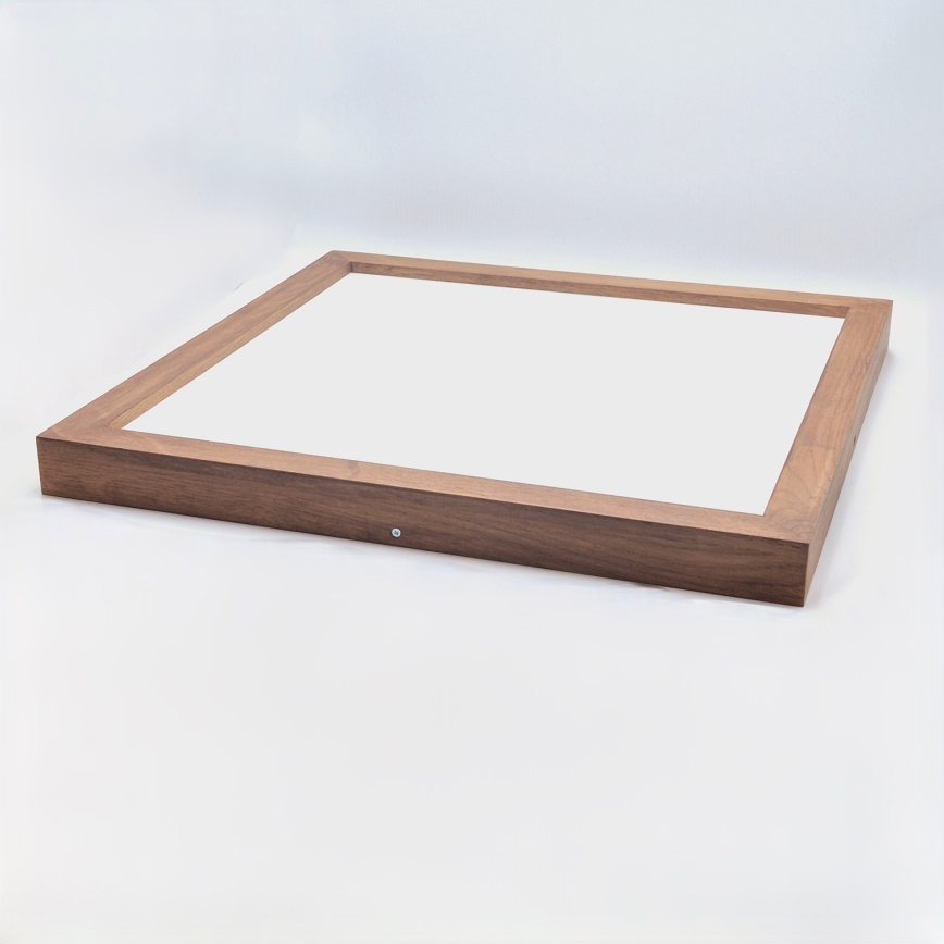 Brilagi - LED Dimbare badkamer plafondverlichting WOODY FRAME LED/50W/230V eiken kers 60x60 cm 3000-6000K IP44 + afstandsbediening