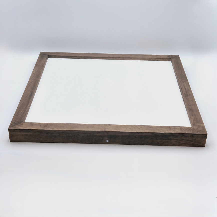 Brilagi - LED Dimbare badkamer plafondverlichting WOODY FRAME LED/50W/230V eiken 60x60 cm 3000-6000K IP44 + afstandsbediening