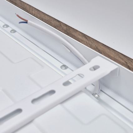 Brilagi - LED Dimbare badkamer plafondverlichting WOODY FRAME LED/50W/230V eiken 60x60 cm 3000-6000K IP44 + afstandsbediening