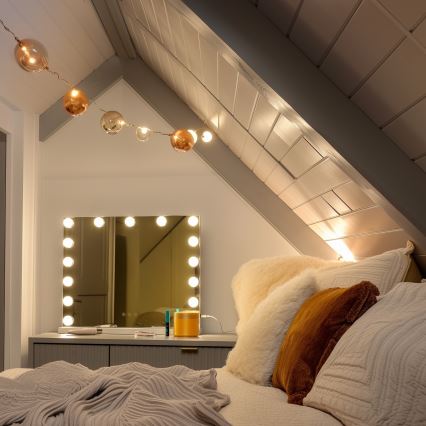 Brilagi - LED dimbare make-up spiegel HOLLYWOOD LED/15W/230V 3000/4000/6500K