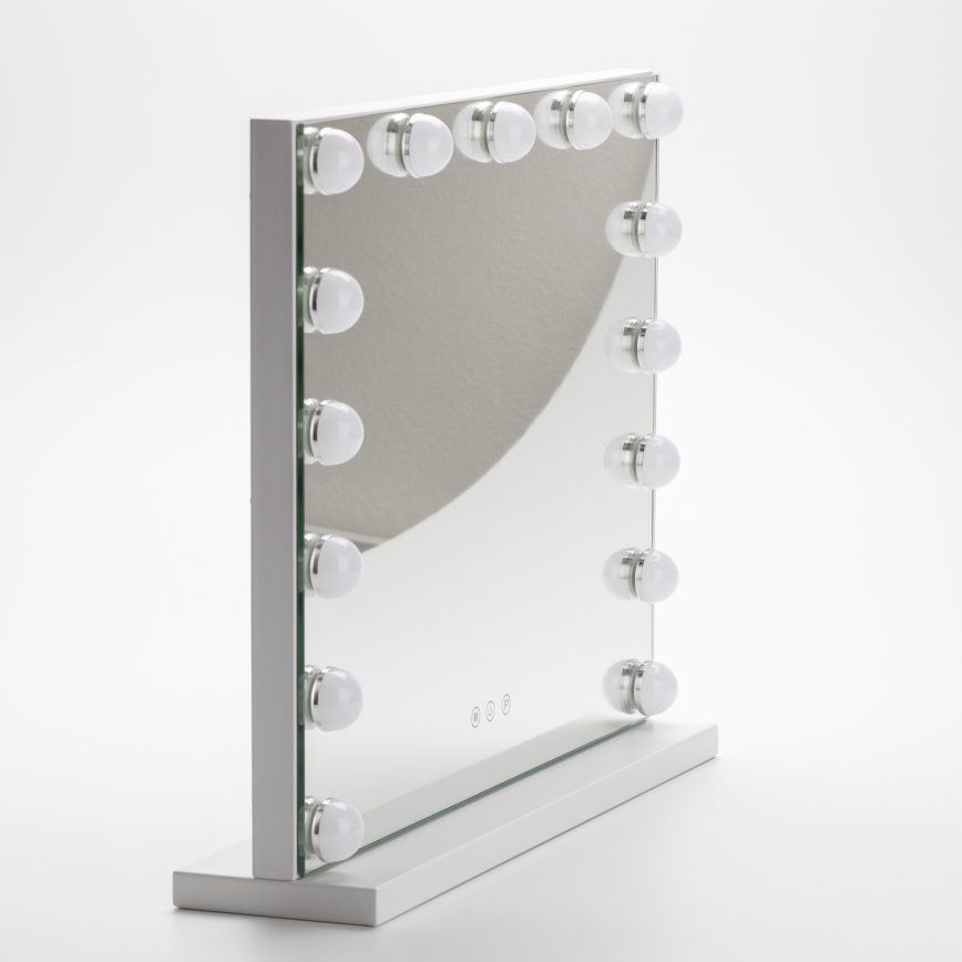 Brilagi - LED dimbare make-up spiegel HOLLYWOOD LED/15W/230V 3000/4000/6500K