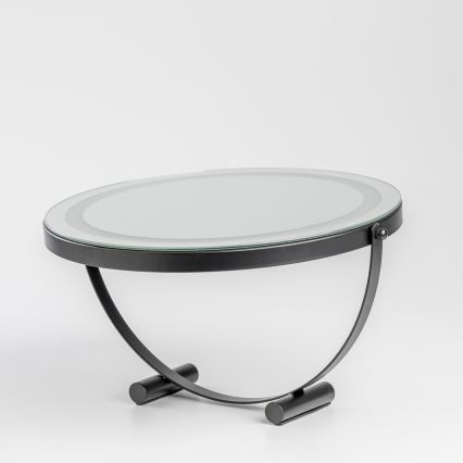 BRILAGI - LED Dimbare make-upspiegel CALIFORNIA LED/17W/230V 3000/4000/6500K Ø 42 cm zwart