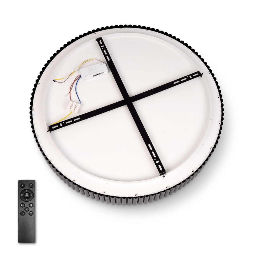 Brilagi - Dimbare LED-plafondlamp FALCON MODERN LED/54W/230V 3000-6500K Ø 60 cm zwart + afstandsbediening