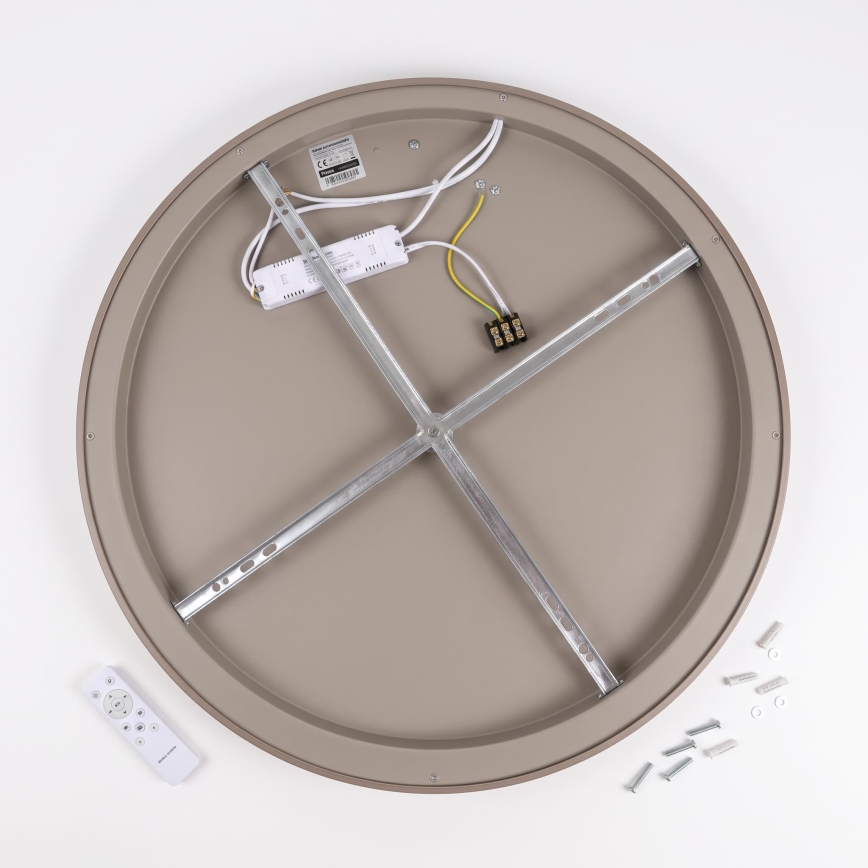 BRILAGI - LED dimbare plafondlamp FALCON SLIM LED/42W/230V 3000-6500K Ø 50 cm beige + afstandsbediening