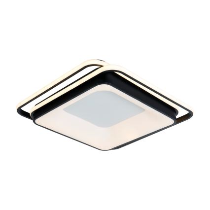 Brilagi - Dimbare LED plafondlamp IRIS LED/102W/230V 3000-6000K 50x50 cm zwart + afstandsbediening