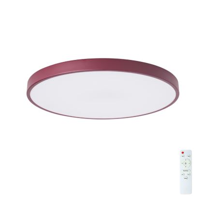 Brilagi - dimbare LED-plafondlamp POOL LED/60W/230V 3000-6000K Ø 60 cm bordeaux + met afstandsbediening