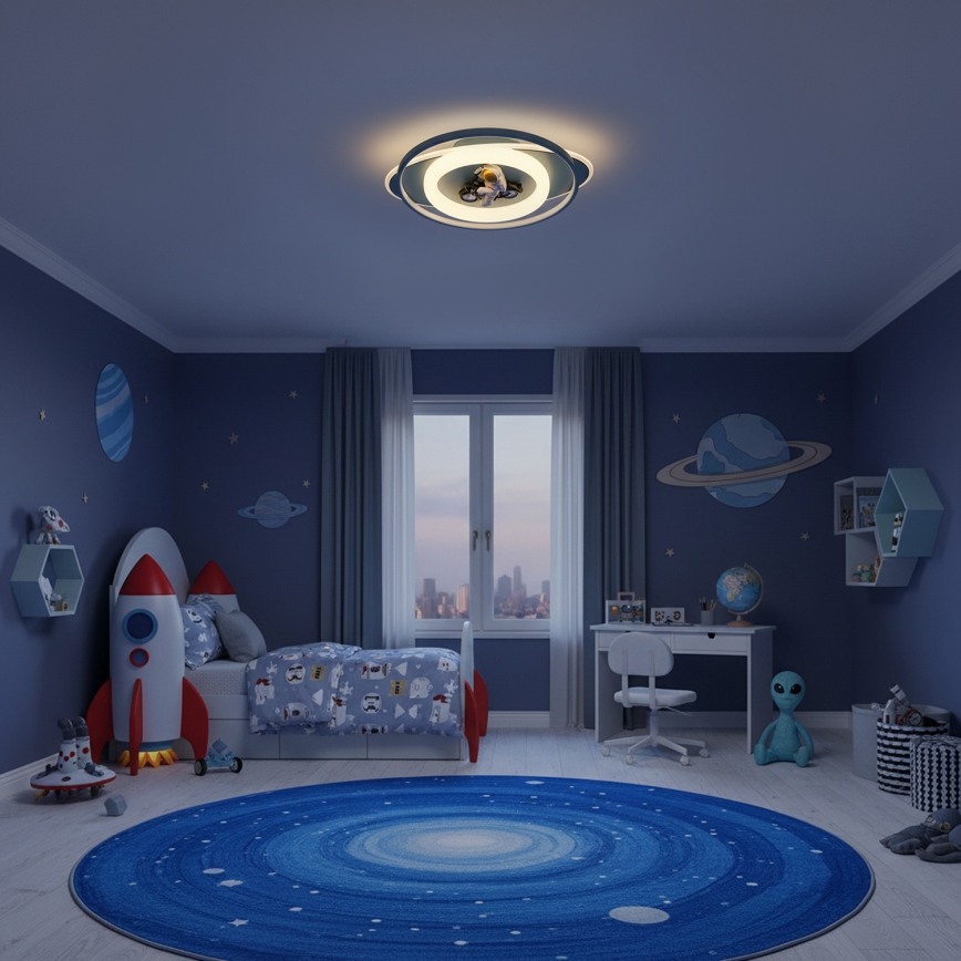 Brilagi - LED-dimbare kinderplafondlamp ASTRO LED/68W/230V 3000-6000K + afstandsbediening