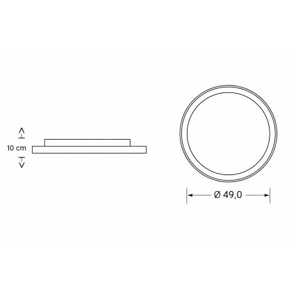 Brilagi - Dimbare LED-kinderplafondlamp ASTRO LED/68W/230V 3000-6000K Ø 49 cm + afstandsbediening