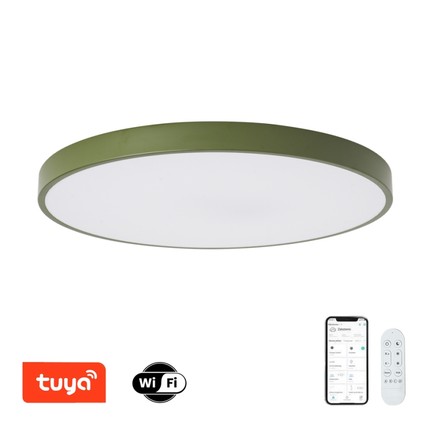 Brilagi - Dimbare LED-armatuur POOL SMART LED/100W/230V Ø 80 cm Wi-Fi Tuya + afstandsbediening groen