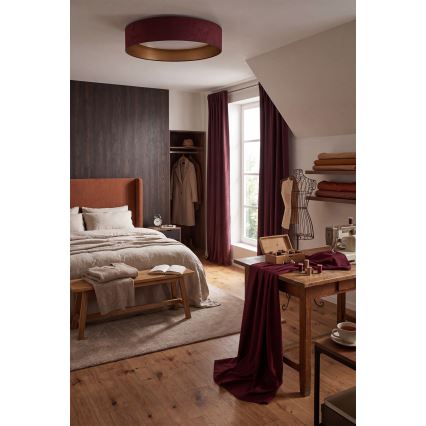 Brilagi - LED-dimbare plafondlamp VELVET SMARTIX STARS LED/36W/230V 3000-6000K Ø 55 cm bordeaux/goud Wi-Fi Tuya Beacon + afstandsbediening