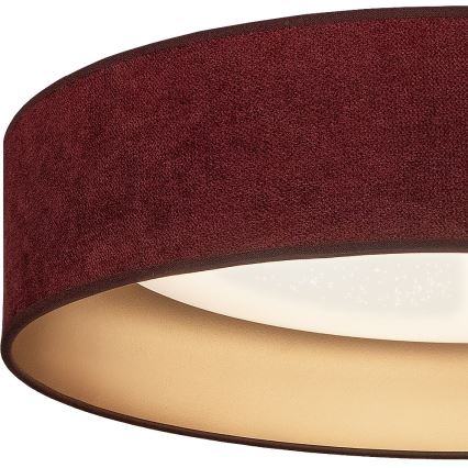 Brilagi - LED-dimbare plafondlamp VELVET SMARTIX STARS LED/36W/230V 3000-6000K Ø 55 cm bordeaux/goud Wi-Fi Tuya Beacon + afstandsbediening