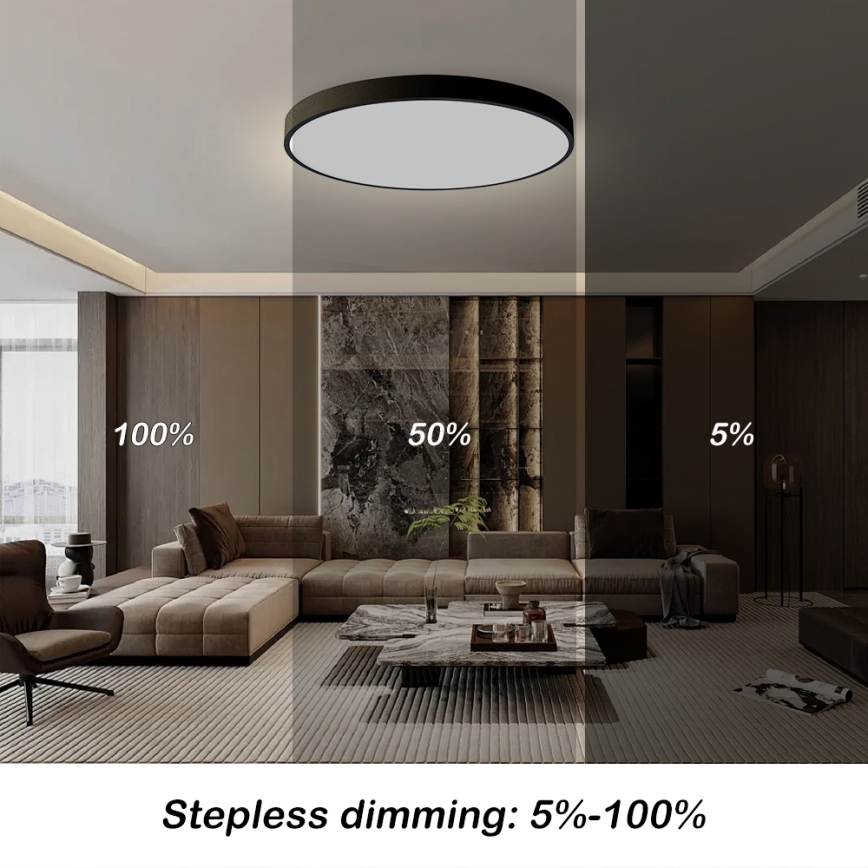 Brilagi - LED dimbare plafondlamp POOL SMART LED/128W/230V 3000-6000K Ø 100 cm Wi-Fi Tuya + afstandsbediening