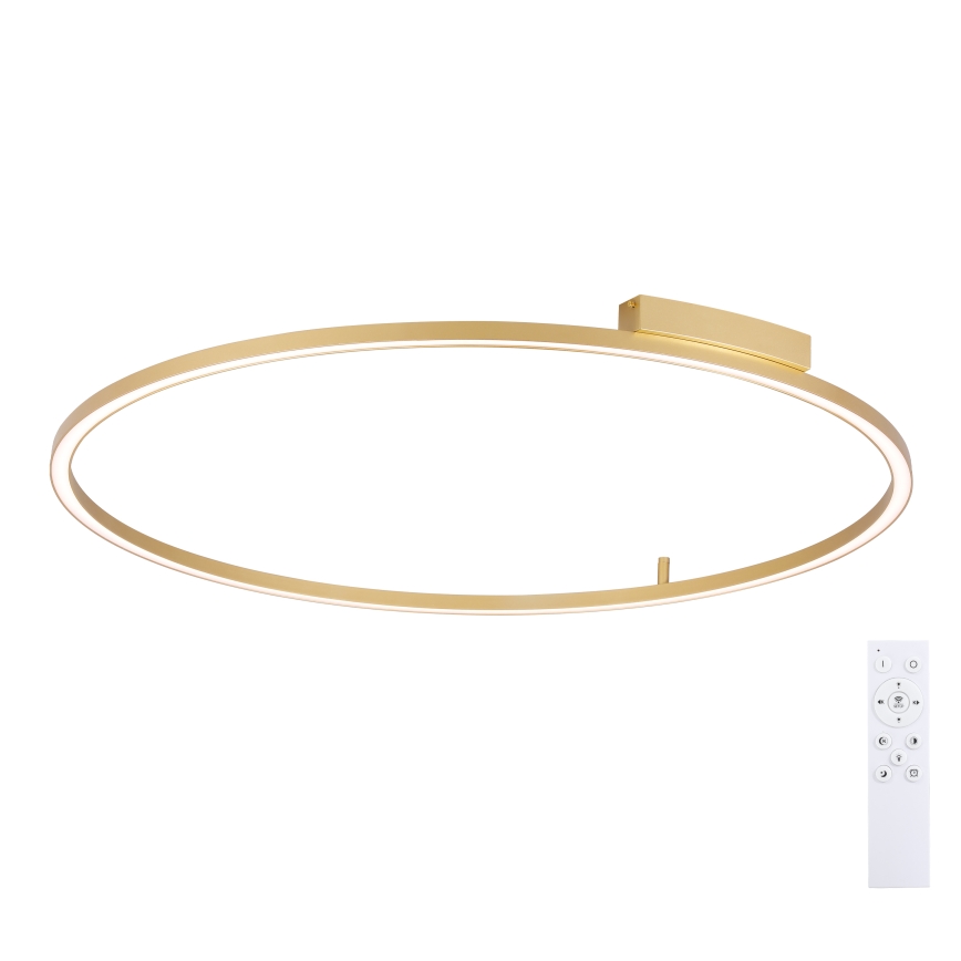 Brilagi - Dimbare LED-plafondlamp PORTOFINO LED/85W/230V 3000-6000K Ø 120 cm goud + afstandsbediening