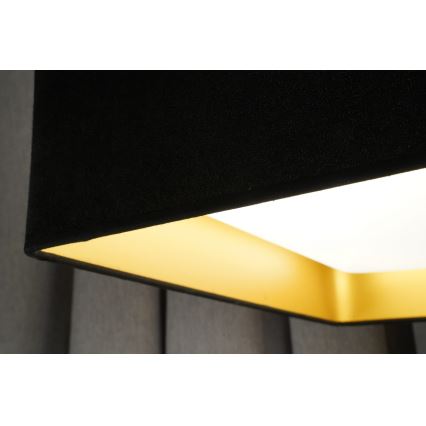 Brilagi - LED dimbare plafondlamp VELVET SQUARE SMART LED/36W/230V 60x60 cm 2700-6500K Wi-Fi Tuya + afstandsbediening zwart