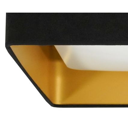 Brilagi - LED dimbare plafondlamp VELVET SQUARE SMART LED/36W/230V 60x60 cm 2700-6500K Wi-Fi Tuya + afstandsbediening zwart