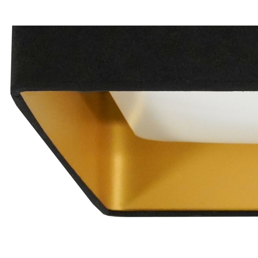 Brilagi - LED dimbare plafondlamp VELVET SQUARE SMART LED/36W/230V 60x60 cm 2700-6500K Wi-Fi Tuya + afstandsbediening zwart