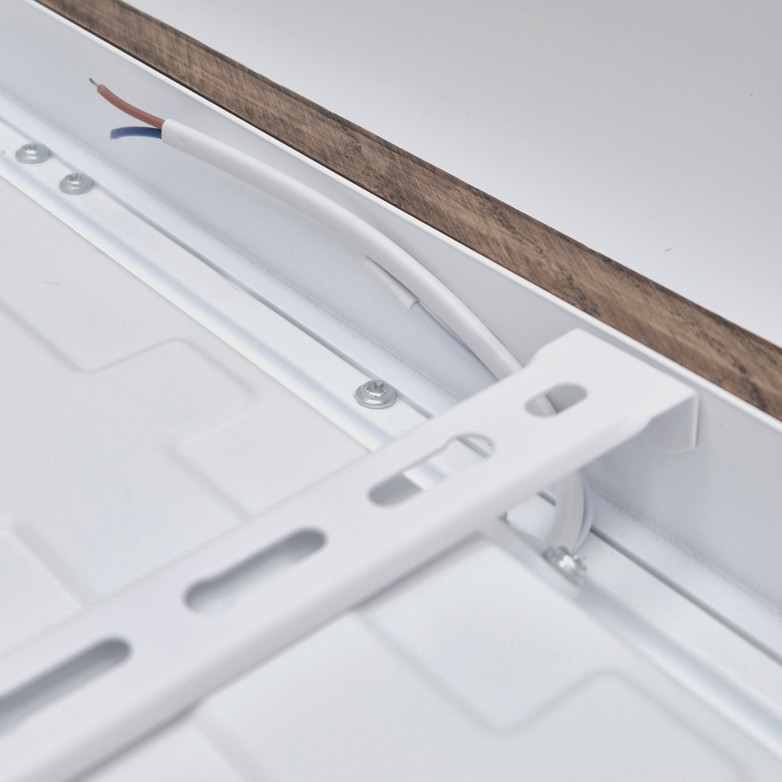 BRILAGI - LED-dimbare badkamerplafondlamp WOODY FRAME LED/50W/230V eiken/walnoot 60x60 cm 3000-6000K IP44 + afstandsbediening