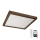 Brilagi - LED dimbare badkamer plafondlamp WOODY FRAME LED/50W/230V eiken walnoot 60x60 cm 3000-6000K IP44 + afstandsbediening