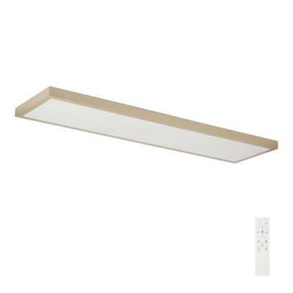 Brilagi - Dimbare LED-plafondlamp voor badkamer FRAME SMART LED/50W/230V 120x30 cm 3000-6000K IP44 beige + afstandsbediening