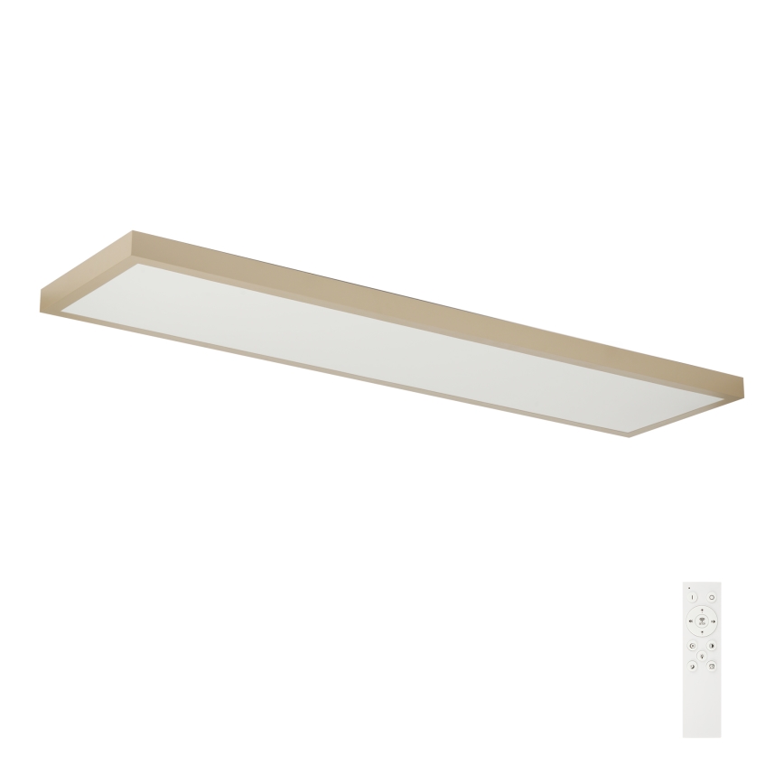Brilagi - Dimbare LED-plafondlamp voor badkamer FRAME SMART LED/50W/230V 120x30 cm 3000-6000K IP44 beige + afstandsbediening