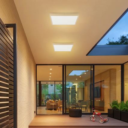 Brilagi - LED-dimbare badkamerplafondlamp FRAME SMART LED/50W/230V 60x60 cm 3000-6000K IP44 beige + afstandsbediening