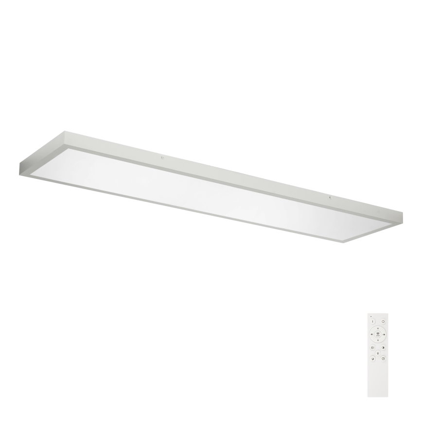 Brilagi - LED Dimbare badkamer plafondverlichting FRAME SMART LED/50W/230V 120x30 cm 3000-6000K IP44 zilver + afstandsbediening
