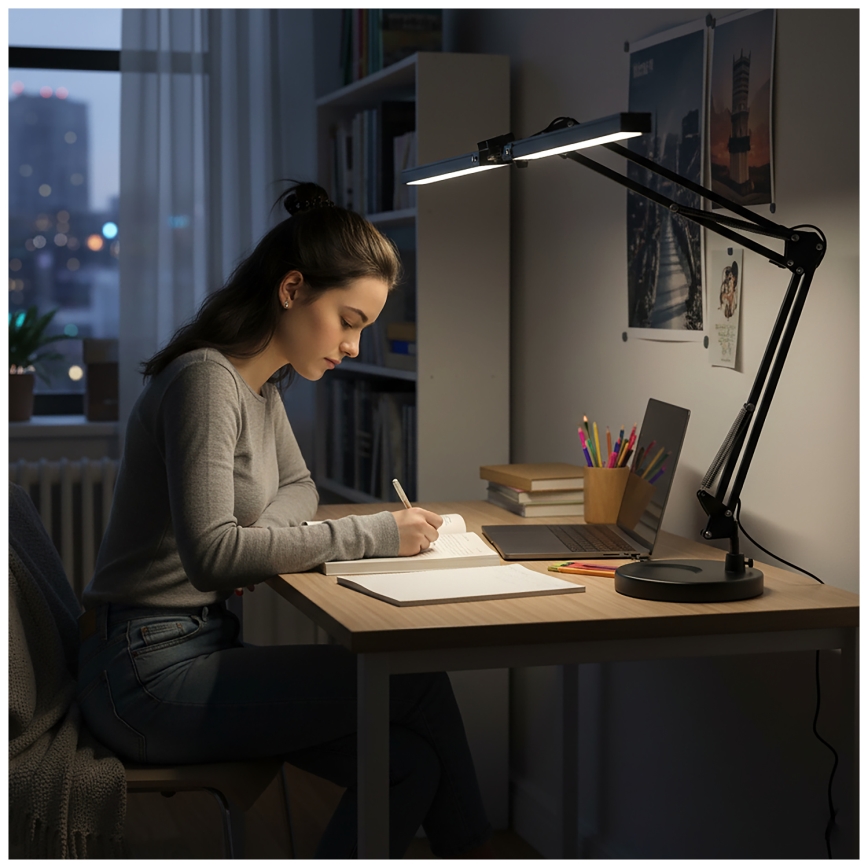 Brilagi - LED-dimbare bureaulamp VARIO LED/15W/230V 3000-6000K zwart