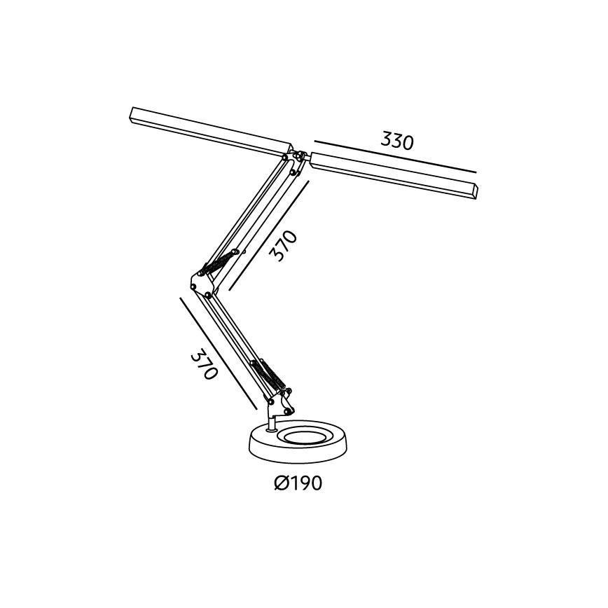 BRILAGI - LED-dimbare bureaulamp VARIO LED/15W/230V 3000-6000K zwart