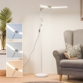 Brilagi - LED Dimbare flexibele vloerlamp VARIO LED/14W/230V 3000-6000K 157 cm wit