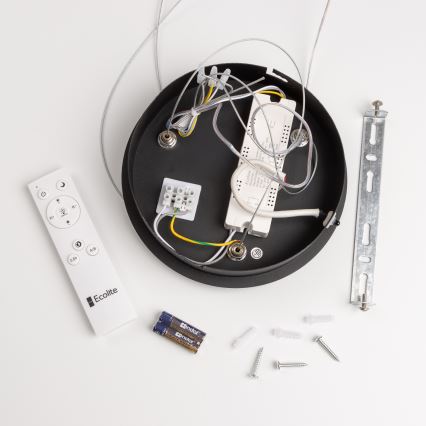 Brilagi - LED dimbare hanglamp aan kabel FALCON LED/80W/230V 3000-6500K Ø 60 cm zwart + afstandsbediening