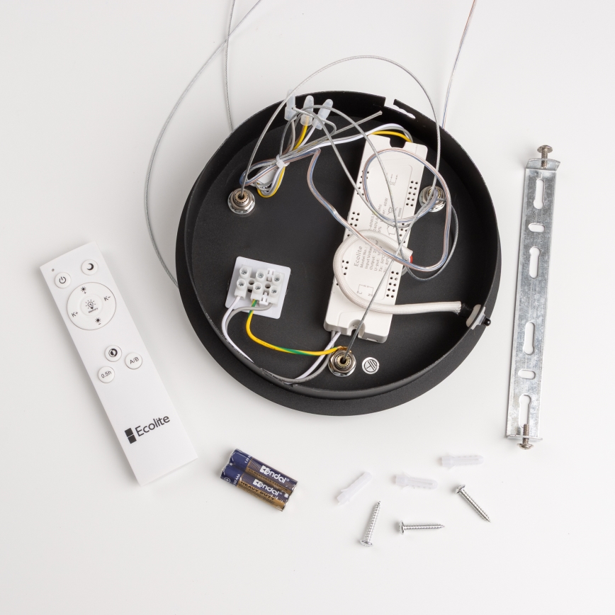 Brilagi - LED dimbare hanglamp aan kabel FALCON LED/80W/230V 3000-6500K Ø 60 cm zwart + afstandsbediening