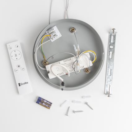 Brilagi - LED dimbare hanglamp aan kabel FALCON LED/80W/230V 3000-6500K Ø 60 cm grijs + afstandsbediening
