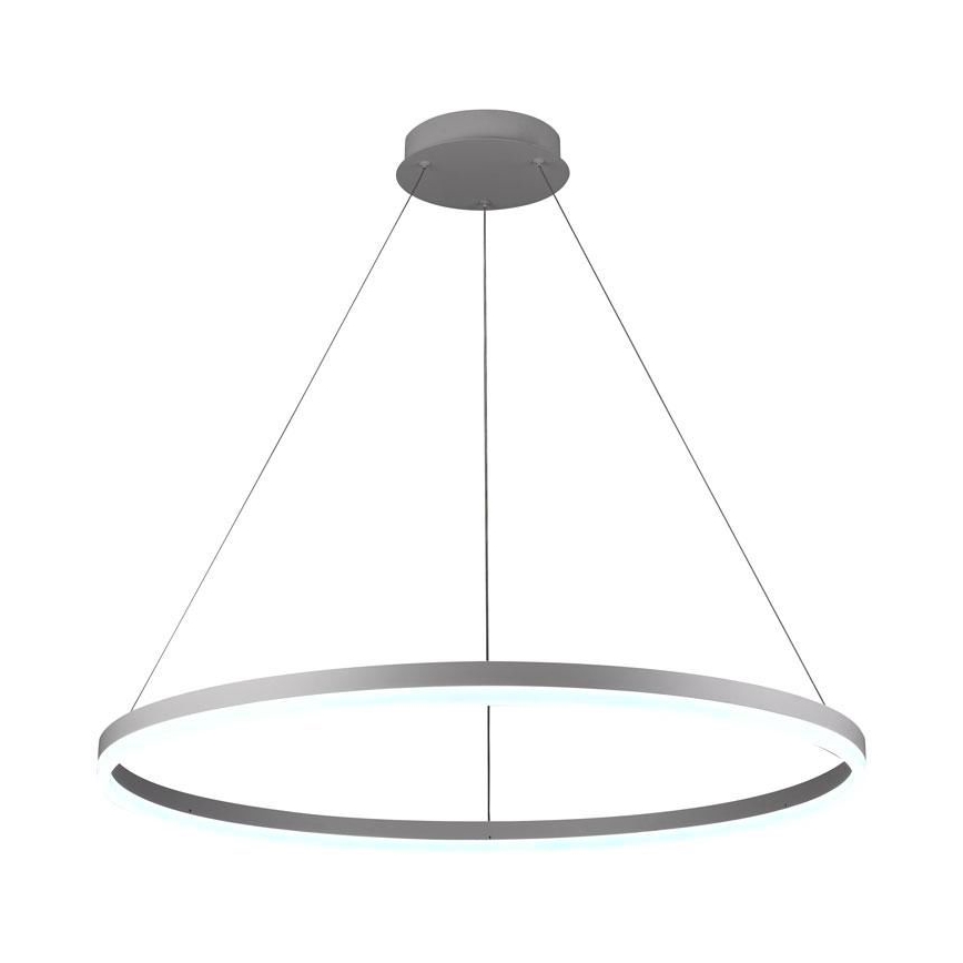 Brilagi - Dimbare LED-pendellamp CIRCLE, 55W/230V, 3000–6500K, Ø 80 cm, wit + afstandsbediening