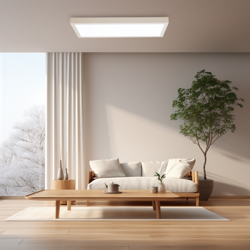Brilagi - LED Dimbare Plafondlamp FRAME SMART LED/30W/230V 30x60 cm 3000-6000K IP44 wit + afstandsbediening