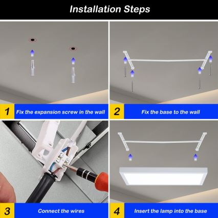 Brilagi - LED Dimbare Plafondlamp FRAME SMART LED/30W/230V 30x60 cm 3000-6000K IP44 wit + afstandsbediening