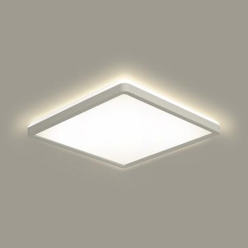 Brilagi - LED dimbare lamp met bewegings- en schemersensor ULTRA SLIM LED/18W/230V 30x30 cm + afstandsbediening