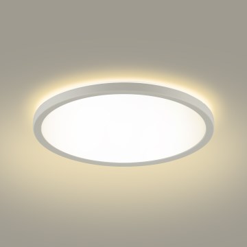 Brilagi - LED dimbare lamp met bewegings- en schemersensor ULTRA SLIM LED/18W/230V Ø 30 cm + afstandsbediening