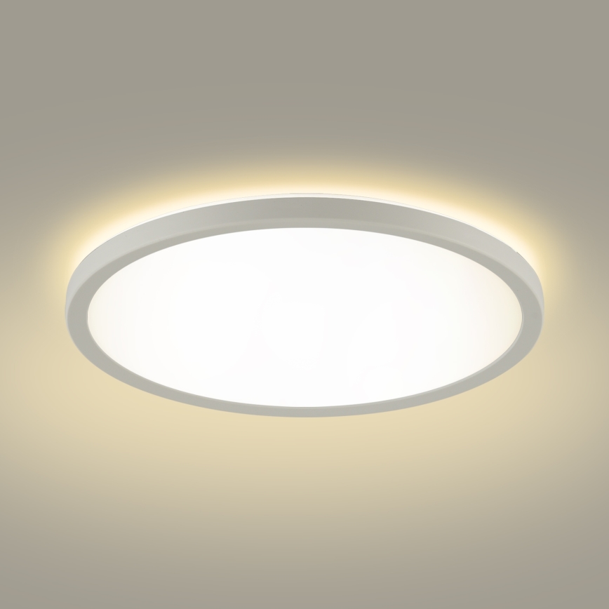 Brilagi - LED dimbare lamp met bewegings- en schemersensor ULTRA SLIM LED/24W/230V Ø 42 cm + afstandsbediening