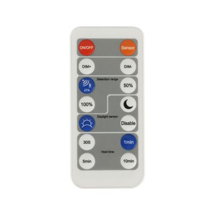 Brilagi - LED dimbare lamp met bewegings- en schemersensor ULTRA SLIM LED/24W/230V Ø 42 cm + afstandsbediening