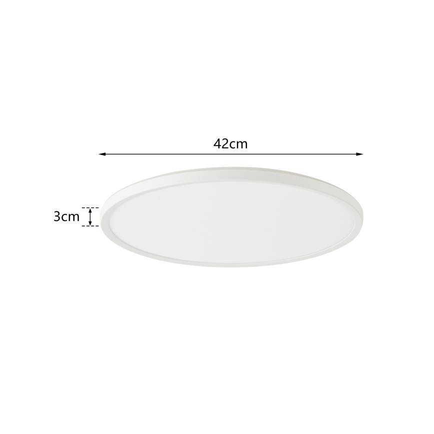 Brilagi - LED dimbare lamp met bewegings- en schemersensor ULTRA SLIM LED/24W/230V Ø 42 cm + afstandsbediening