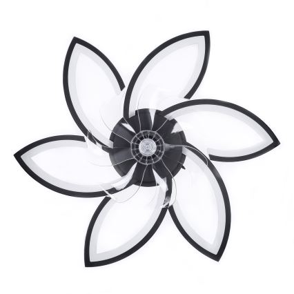 Brilagi - LED dimbare plafondlamp met ventilator LED/50W/230V 3000-6500K zwart + afstandsbediening