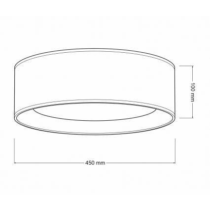Brilagi - Dimbare LED-plafondlamp VELVET SMARTIX STARS LED/24W/230V 3000-6000K Ø 45 cm grijs Wi-Fi Tuya Beacon + afstandsbediening