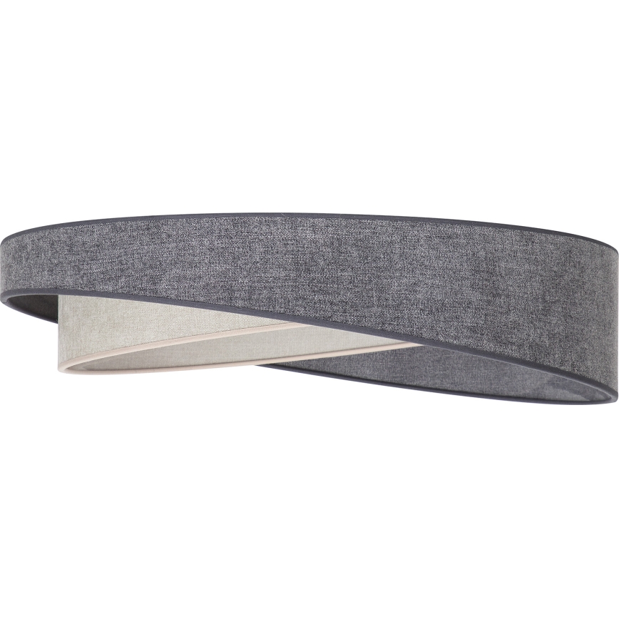 BRILAGI - LED-dimbare plafondlamp VELVET TWIST LED/36W/230V 3000-6000K Ø65 cm Wi-Fi Tuya Beacon grijs/crème + afstandsbediening