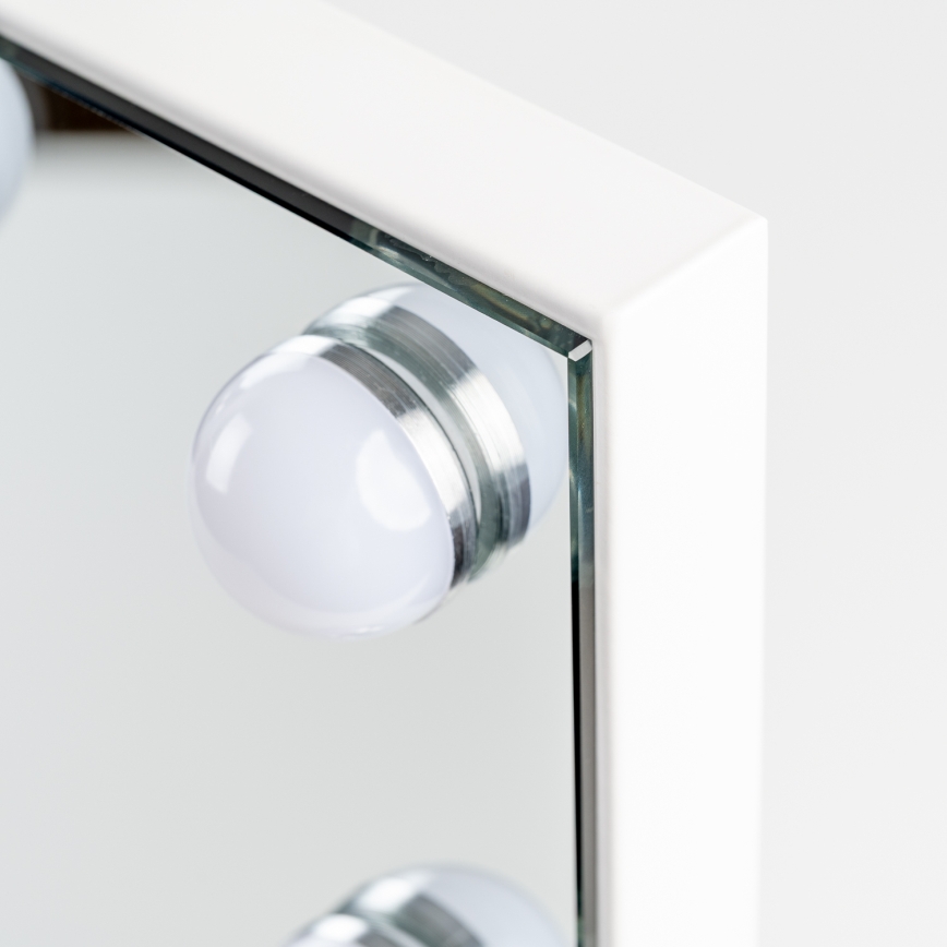 BRILAGI - Dimbare LED make-upspiegel HOLLYWOOD LED/15W/230V CCT + 2x USB 60x50 cm wit
