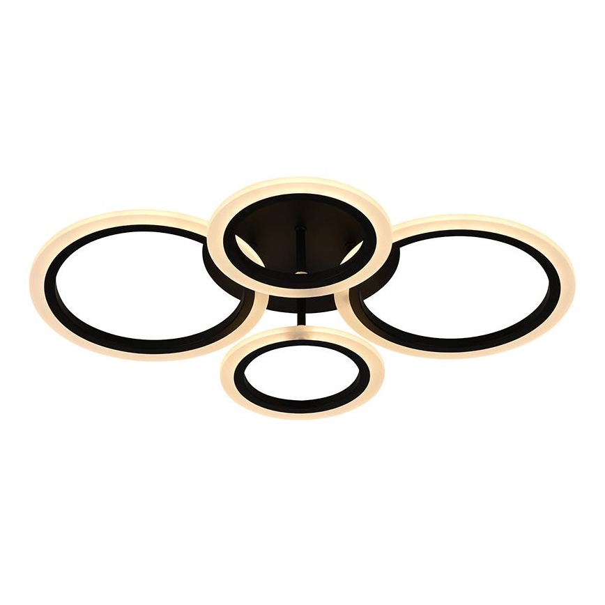 Brilagi - LED-dimbare plafonnière ORBITS LED/50W/230V 3000-6500K zwart + afstandsbediening